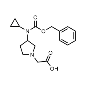 2-(3-(((Benzyloxy)carbonyl)(cyclopropyl)amino)pyrrolidin-1-yl)acetic acid|CS-0705068