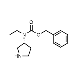 (R)-Benzyl ethyl(pyrrolidin-3-yl)carbamate|CS-0707718