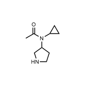 N-Cyclopropyl-N-(pyrrolidin-3-yl)acetamide|CS-0707790