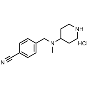 4-((Methyl(piperidin-4-yl)amino)methyl)benzonitrile hydrochloride|CS-0708044