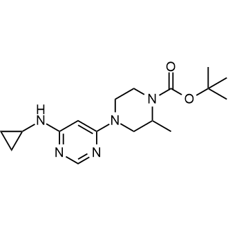 tert-Butyl 4-(6-(cyclopropylamino)pyrimidin-4-yl)-2-methylpiperazine-1-carboxylate|CS-0708151