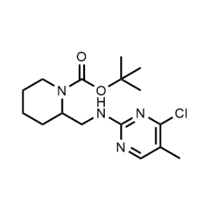 tert-Butyl 2-(((4-chloro-5-methylpyrimidin-2-yl)amino)methyl)piperidine-1-carboxylate|CS-0708601