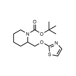 tert-Butyl 2-((thiazol-2-yloxy)methyl)piperidine-1-carboxylate|CS-0708664