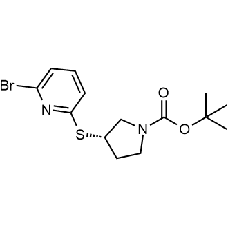 (S)-tert-Butyl 3-((6-bromopyridin-2-yl)thio)pyrrolidine-1-carboxylate|CS-0709296
