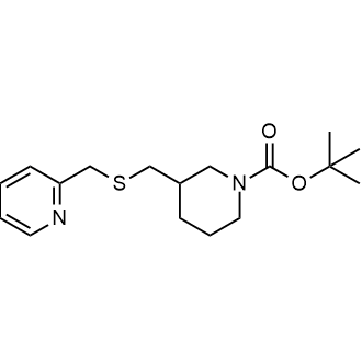 tert-Butyl 3-(((pyridin-2-ylmethyl)thio)methyl)piperidine-1-carboxylate|CS-0709325