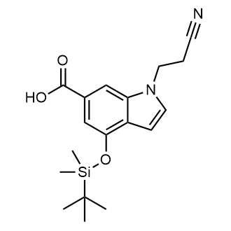 4-((tert-Butyldimethylsilyl)oxy)-1-(2-cyanoethyl)-1H-indole-6-carboxylic acid|CS-0709453