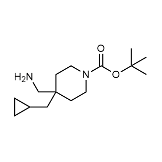 tert-Butyl 4-(aminomethyl)-4-(cyclopropylmethyl)piperidine-1-carboxylate|CS-0709515