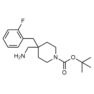 tert-Butyl 4-(aminomethyl)-4-(2-fluorobenzyl)piperidine-1-carboxylate|CS-0709533