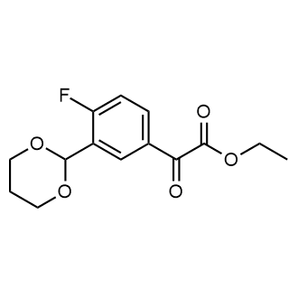 Ethyl 2-(3-(1,3-dioxan-2-yl)-4-fluorophenyl)-2-oxoacetate|CS-0710378