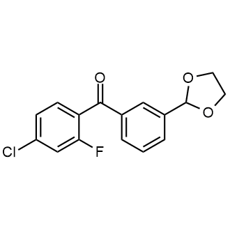 4-Chloro-3'-(1,3-dioxolan-2-yl)-2-fluorobenzophenone|CS-0712427
