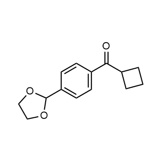 Cyclobutyl 4-(1,3-dioxolan-2-yl)phenyl ketone|CS-0712466