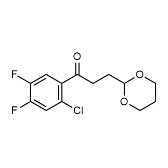 2'-Chloro-4',5'-difluoro-3-(1,3-dioxan-2-yl)-propiophenone|CS-0713154