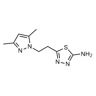 5-(2-(3,5-Dimethyl-1H-pyrazol-1-yl)ethyl)-1,3,4-thiadiazol-2-amine|CS-0713523