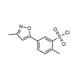 2-Methyl-5-(3-methylisoxazol-5-yl)benzene-1-sulfonyl chloride|CS-0713693