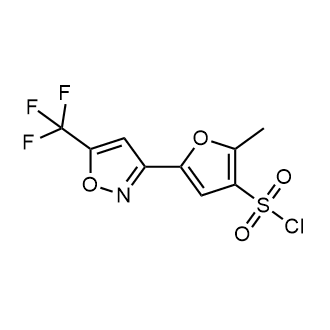 2-Methyl-5-(5-(trifluoromethyl)isoxazol-3-yl)furan-3-sulfonyl chloride|CS-0713707