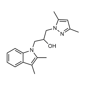 1-(2,3-Dimethyl-1H-indol-1-yl)-3-(3,5-dimethyl-1H-pyrazol-1-yl)propan-2-ol|CS-0713862
