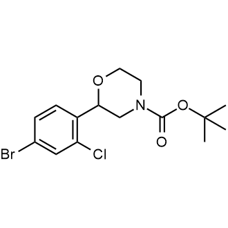 tert-Butyl 2-(4-bromo-2-chlorophenyl)morpholine-4-carboxylate|CS-0714082