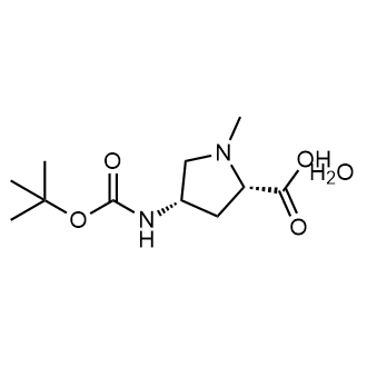 (2S,4S)-4-((tert-Butoxycarbonyl)amino)-1-methylpyrrolidine-2-carboxylic acid hydrate|CS-0714552