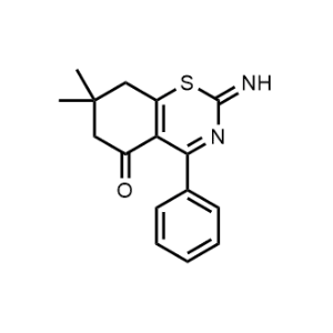 2-Imino-7,7-dimethyl-4-phenyl-7,8-dihydro-2H-benzo[e][1,3]thiazin-5(6H)-one|CS-0715415