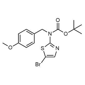 Carbamic acid, (5-bromo-2-thiazolyl)[(4-methoxyphenyl)methyl]-, 1,1-dimethylethyl ester|CS-0715491