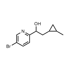 1-(5-Bromopyridin-2-yl)-2-(2-methylcyclopropyl)ethan-1-ol|CS-0715730