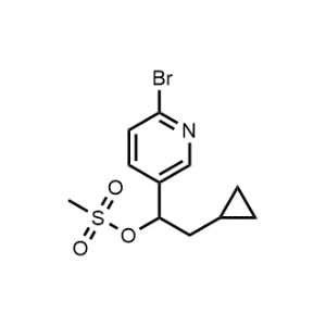 1-(6-Bromopyridin-3-yl)-2-cyclopropylethyl methanesulfonate|CS-0715743