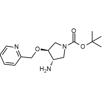 tert-Butyl (3S,4S)-3-amino-4-(pyridin-2-ylmethoxy)pyrrolidine-1-carboxylate|CS-0715791
