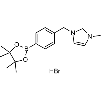 1-Methyl-3-(4-(4,4,5,5-tetramethyl-1,3,2-dioxaborolan-2-yl)benzyl)-2,3-dihydro-1H-imidazole hydrobromide|CS-0716458