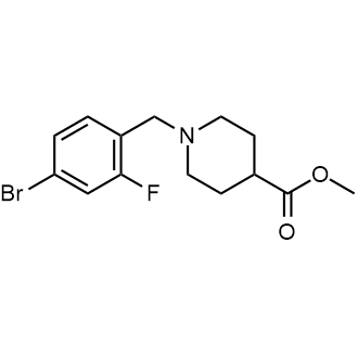 Methyl 1-(4-bromo-2-fluorobenzyl)piperidine-4-carboxylate|CS-0716896