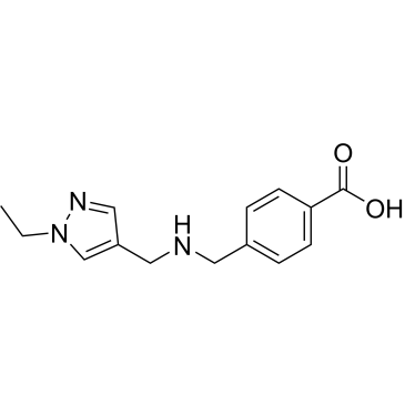 4-((((1-Ethyl-1H-pyrazol-4-yl)methyl)amino)methyl)benzoic acid|CS-0717639
