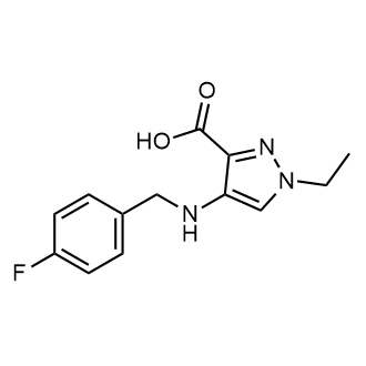1-Ethyl-4-((4-fluorobenzyl)amino)-1H-pyrazole-3-carboxylic acid|CS-0717640