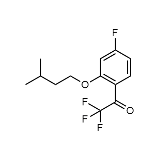 2,2,2-Trifluoro-1-(4-fluoro-2-(isopentyloxy)phenyl)ethanone|CS-0717867
