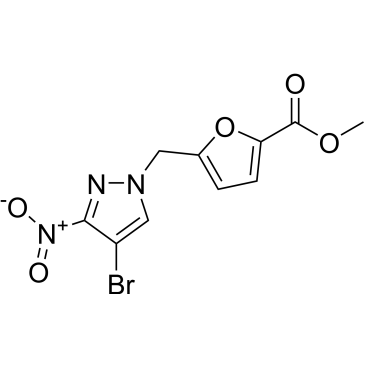 Methyl 5-((4-bromo-3-nitro-1H-pyrazol-1-yl)methyl)furan-2-carboxylate|CS-0718229