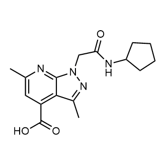 1-(2-(Cyclopentylamino)-2-oxoethyl)-3,6-dimethyl-1H-pyrazolo[3,4-b]pyridine-4-carboxylic acid|CS-0718453