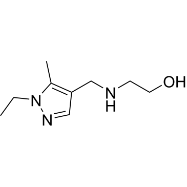 2-{[(1-ethyl-5-methyl-1H-pyrazol-4-yl)methyl]amino}ethan-1-ol|CS-0718571