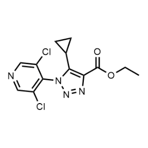 Ethyl 5-cyclopropyl-1-(3,5-dichloropyridin-4-yl)-1H-1,2,3-triazole-4-carboxylate|CS-0719032