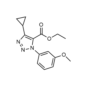 Ethyl 4-cyclopropyl-1-(3-methoxyphenyl)-1H-1,2,3-triazole-5-carboxylate|CS-0719379