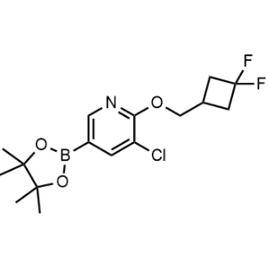 3-Chloro-2-((3,3-difluorocyclobutyl)methoxy)-5-(4,4,5,5-tetramethyl-1,3,2-dioxaborolan-2-yl)pyridine|CS-0720175