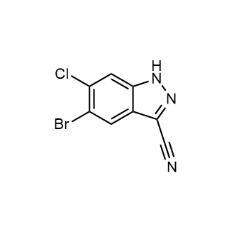 5-Bromo-6-chloro-1H-indazole-3-carbonitrile|CS-0721317