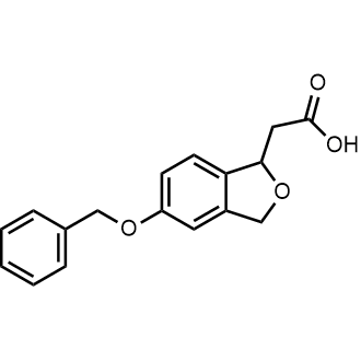2-(5-(Benzyloxy)-1,3-dihydroisobenzofuran-1-yl)acetic acid|CS-0721396