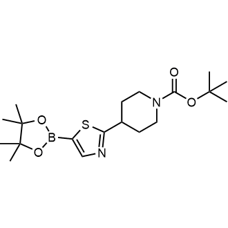 tert-Butyl 4-(5-(4,4,5,5-tetramethyl-1,3,2-dioxaborolan-2-yl)thiazol-2-yl)piperidine-1-carboxylate|CS-0721482