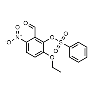 Benzaldehyde, 3-ethoxy-6-nitro-2-[(phenylsulfonyl)oxy]-|CS-0721740