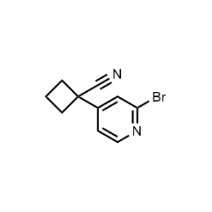 Cyclobutanecarbonitrile, 1-(2-bromo-4-pyridinyl)-|CS-0721894