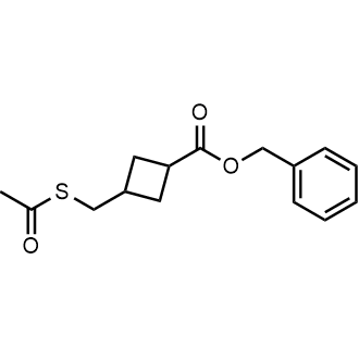 Benzyl 3-((acetylthio)methyl)cyclobutanecarboxylate|CS-0721967