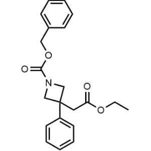 Benzyl 3-(2-ethoxy-2-oxoethyl)-3-phenylazetidine-1-carboxylate|CS-0721968