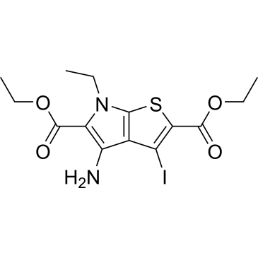 Diethyl 4-amino-6-ethyl-3-iodo-6H-thieno[2,3-b]pyrrole-2,5-dicarboxylate|CS-0721972