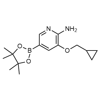 3-(Cyclopropylmethoxy)-5-(4,4,5,5-tetramethyl-1,3,2-dioxaborolan-2-yl)pyridin-2-amine|CS-0722657