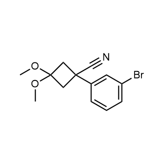 1-(3-Bromophenyl)-3,3-dimethoxycyclobutane-1-carbonitrile|CS-0723206