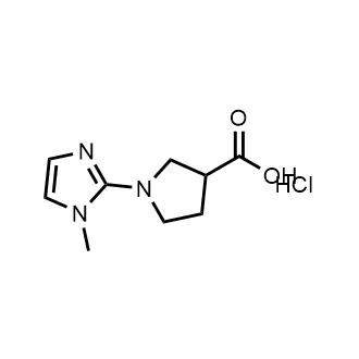 1-(1-Methyl-1H-imidazol-2-yl)pyrrolidine-3-carboxylic acid hydrochloride|CS-0724328