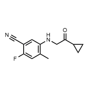 5-((2-Cyclopropyl-2-oxoethyl)amino)-2-fluoro-4-methylbenzonitrile|CS-0725482